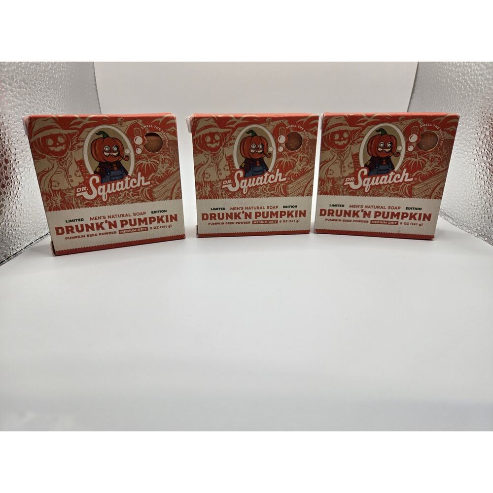 Dr. Squatch Soap 2 Pack- Unopened Drunkin Pumpkin